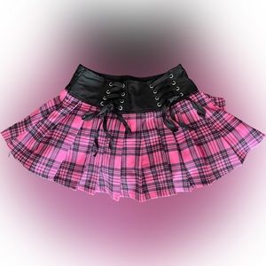 Y2k Mall Goth Mini Skirt